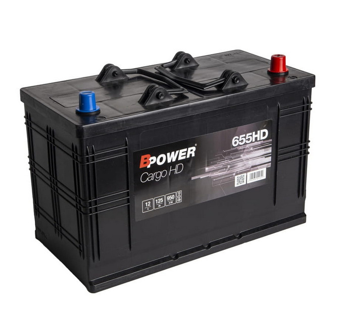  Akumulator BPOWER CARGO HD CBP655 125Ah 950A 12 V P+, 350x175x230 